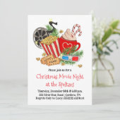 Uitnodiging voor kerstfilm Night (Staand voorkant)