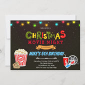 Uitnodiging voor kerstfilmthema-avond (Voorkant)