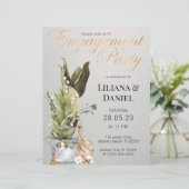 Uitnodiging voor kerstgrijs- en goudfeestdagen (Staand voorkant)