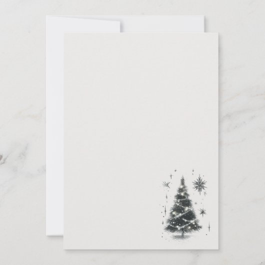 Uitnodiging voor kerstgrooms (Achterkant)