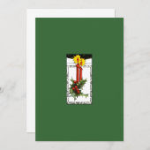 Uitnodiging voor kerstkaarsen (Voorkant / Achterkant)