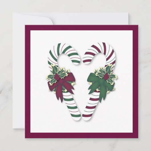 Uitnodiging voor kerstkandriet (Voorkant)