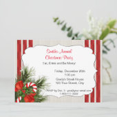 Uitnodiging voor kerstkandriet (Staand voorkant)