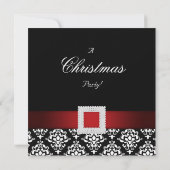 Uitnodiging voor Kerstkantoorfeest met juwelen Roo (Achterkant)