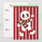 Uitnodiging voor kerstkoekjes (Voorkant / Achterkant)