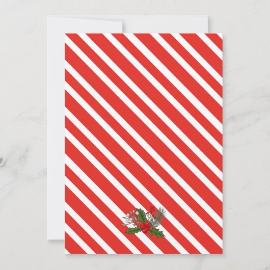 Uitnodiging voor kerstkoekjesDecoratieve Partij (Achterkant)