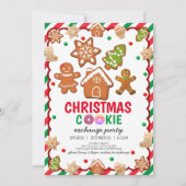 Uitnodiging voor kerstkoekjesDecoratieve Partij (Voorkant)