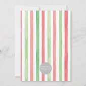 Uitnodiging voor kerstkoekjesDecoratieve Partij (Achterkant)