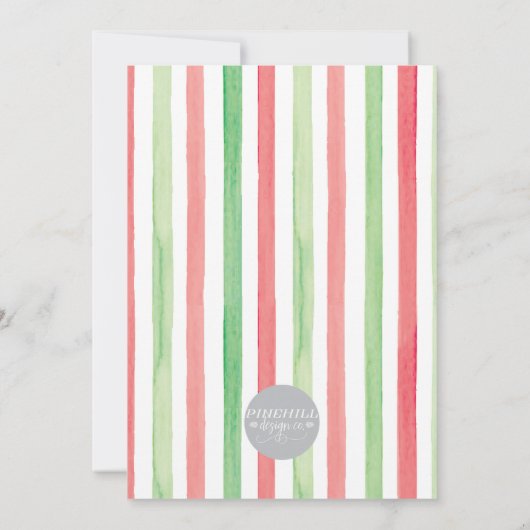 Uitnodiging voor kerstkoekjesDecoratieve Partij (Achterkant)