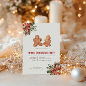 Uitnodiging voor kerstkoekjesDecoratieve Partij