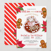 Uitnodiging voor kerstkoekjesDecoratieve Partij (Voorkant / Achterkant)