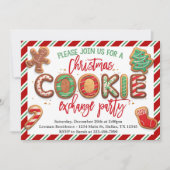 Uitnodiging voor kerstkoekjesuitwisseling (Voorkant)