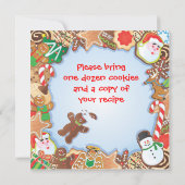 Uitnodiging voor kerstkoekjesuitwisseling (Achterkant)