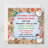 Uitnodiging voor kerstkoekjesuitwisseling (Voorkant)