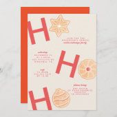 Uitnodiging voor kerstkoekjesuitwisseling (Voorkant / Achterkant)