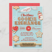 Uitnodiging voor kerstkoekjesuitwisseling (Voorkant / Achterkant)