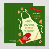 Uitnodiging voor kerstkoekjesuitwisseling (Voorkant / Achterkant)
