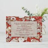 Uitnodiging voor kerstkoekjesuitwisseling (Staand voorkant)