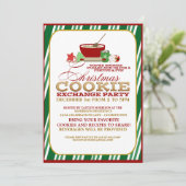 Uitnodiging voor kerstkoekjesuitwisseling (Staand voorkant)