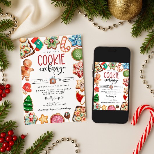 Uitnodiging voor kerstkoekjesuitwisseling