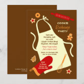 Uitnodiging voor kerstkoekjesuitwisseling (Voorkant / Achterkant)