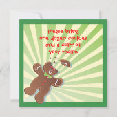 Uitnodiging voor kerstkoekjesuitwisseling (Achterkant)