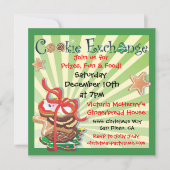 Uitnodiging voor kerstkoekjesuitwisseling (Voorkant)