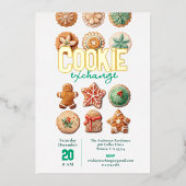 Uitnodiging voor Kerstkoekjesuitwisseling met groe (Voorkant)