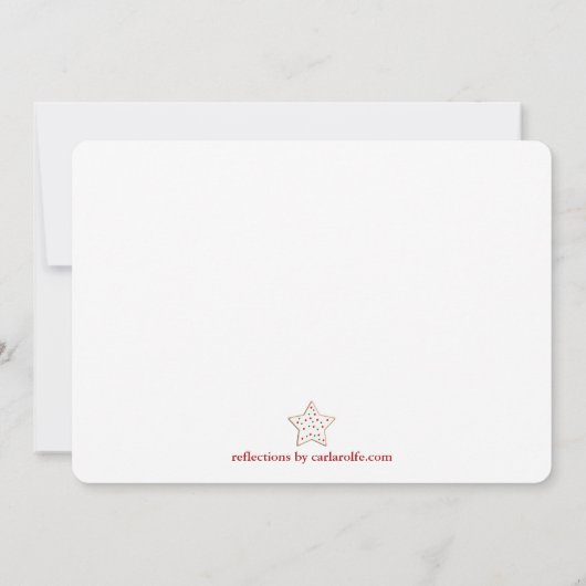 Uitnodiging voor kerstkoekjeswisselaar (Achterkant)