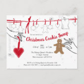 Uitnodiging voor kerstkoekjeswisselaar (Voorkant)