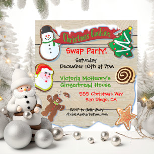 Uitnodiging voor kerstkoekjeswisselaar