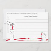 Uitnodiging voor kerstkoekjeswisselaar (Achterkant)