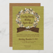 Uitnodiging voor Kerstkrans met Oesterbraden (Voorkant / Achterkant)