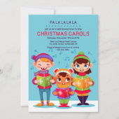 Uitnodiging voor Kerstliedjeszangers (Voorkant)