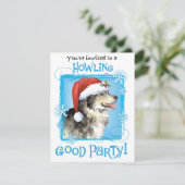 Uitnodiging voor kerstmis (Staand voorkant)