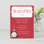 Uitnodiging voor kerstmis (Staand voorkant)