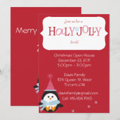 Uitnodiging voor kerstmis (Voorkant / Achterkant)