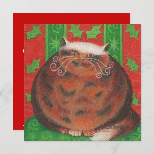 Uitnodiging voor kerstmis (Voorkant / Achterkant)