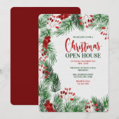 Uitnodiging voor kerstmis (Voorkant / Achterkant)