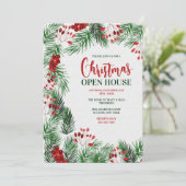 Uitnodiging voor kerstmis (Staand voorkant)