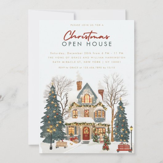 Uitnodiging voor kerstmis (Voorkant)