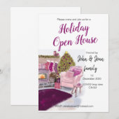 Uitnodiging voor kerstmis (Voorkant / Achterkant)