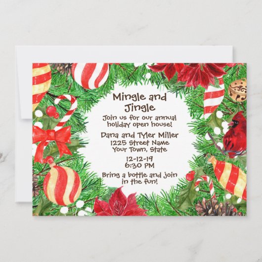 Uitnodiging voor kerstmis (Voorkant)