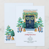 Uitnodiging voor kerstmis (Voorkant / Achterkant)