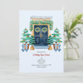 Uitnodiging voor kerstmis (Staand voorkant)