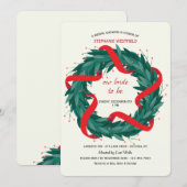 Uitnodiging voor kerstmis (Voorkant / Achterkant)