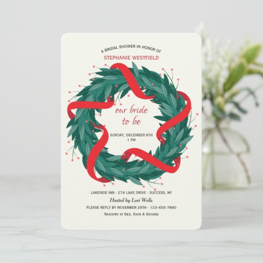 Uitnodiging voor kerstmis (Staand voorkant)