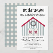 Uitnodiging voor kerstmis-Barn Bridal (Voorkant / Achterkant)