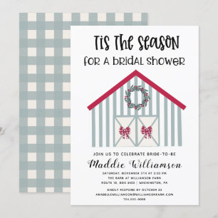 Uitnodiging voor kerstmis-Barn Bridal
