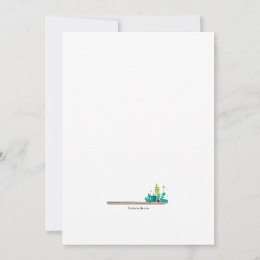 Uitnodiging voor kerstmis Brunch (Achterkant)